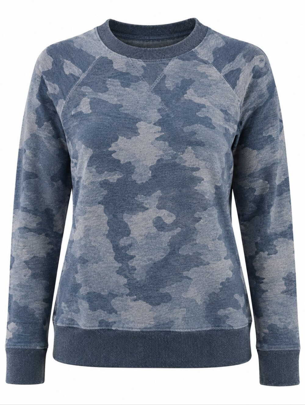 PRANA | Grey Camouflage Camo Cozy Up Yoga Athleisure Workout Sweatshirt | M